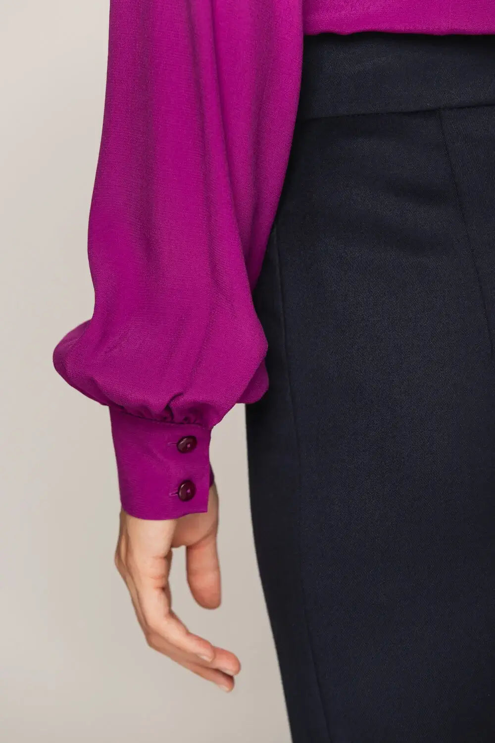Amaranth Shirt-Style Blouse
