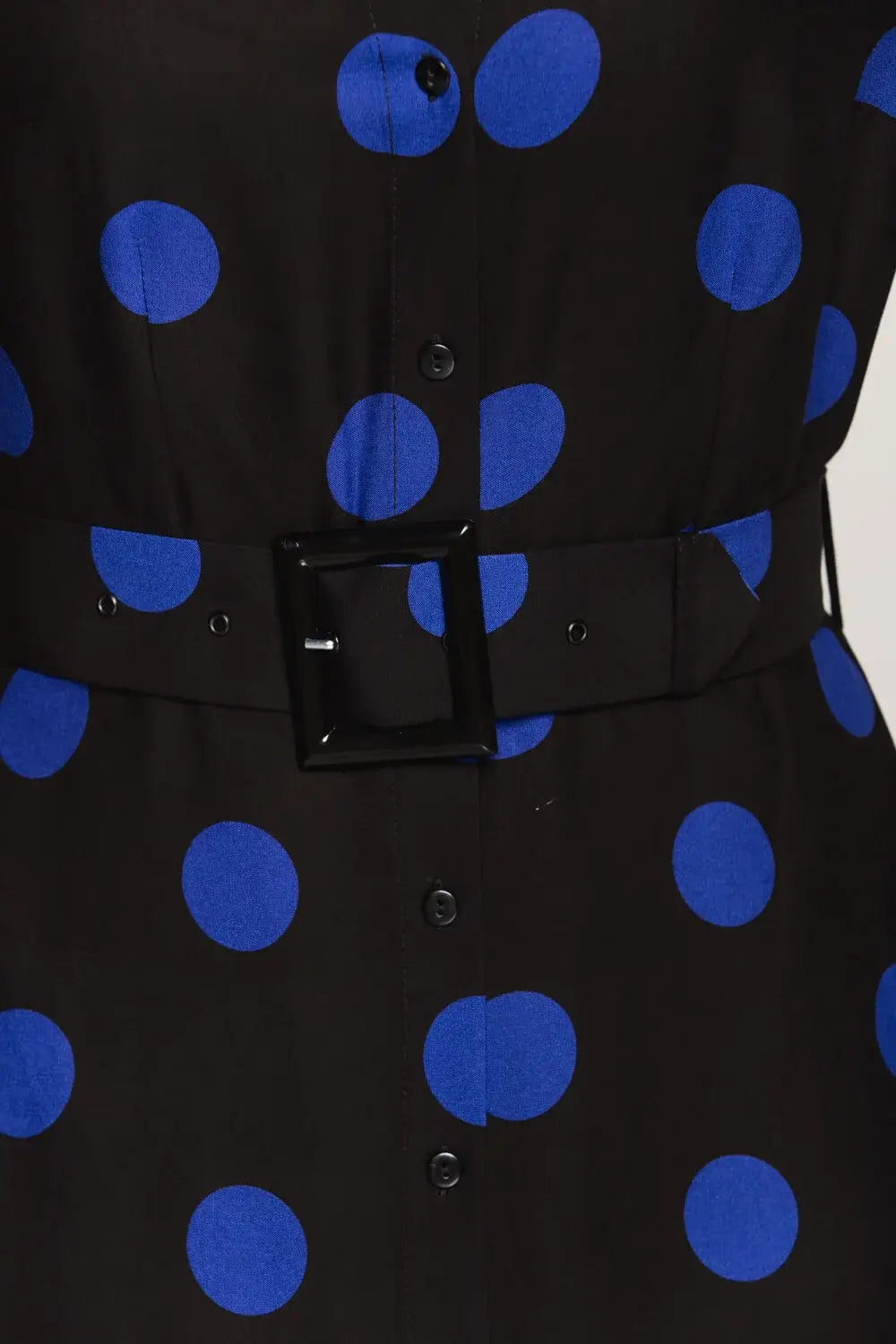 Sapphire Polka Dot Viscose Midi Dress
