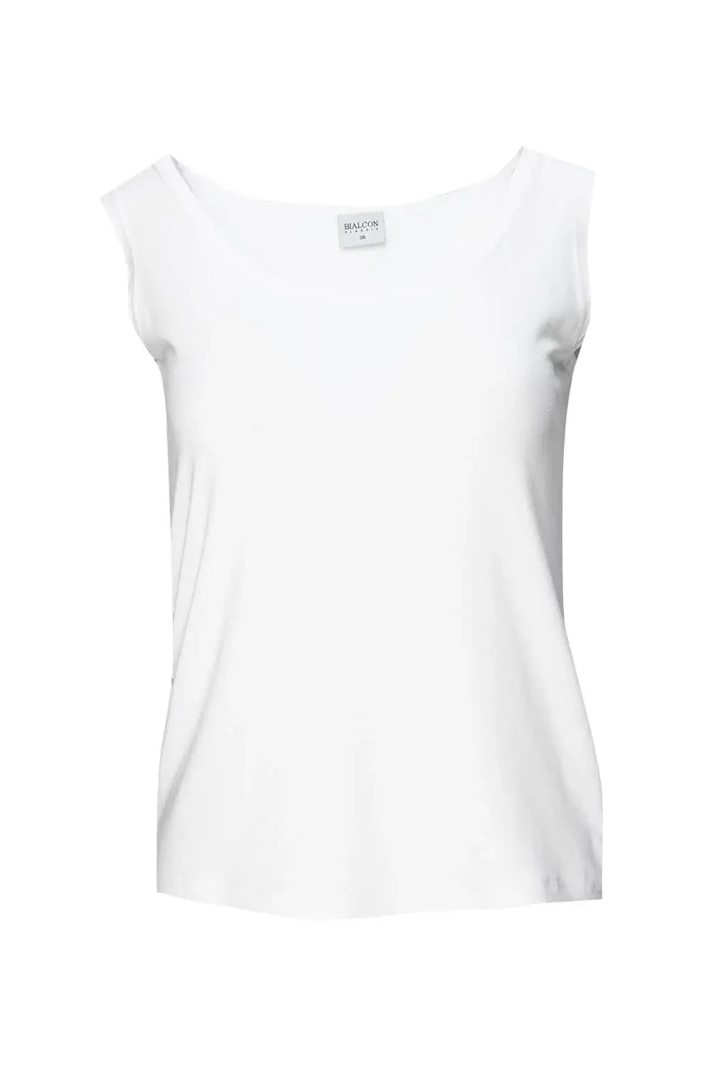 White Viscose Knit Top